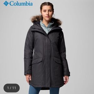 Columbia Women's Charcoal black Insulated Jacket women’s size Large NWT